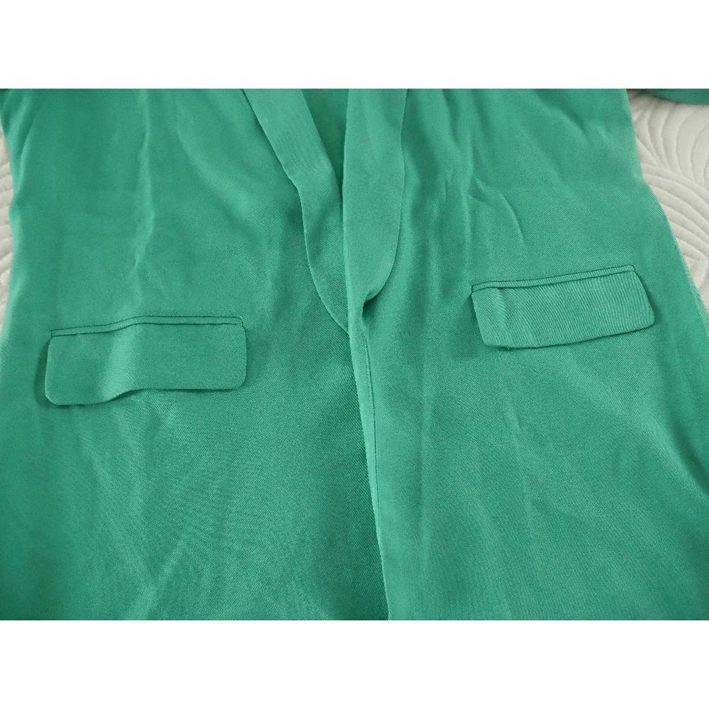 Z Avenue | Green Shawl Lapel Blazer XL - Picture 8 of 10